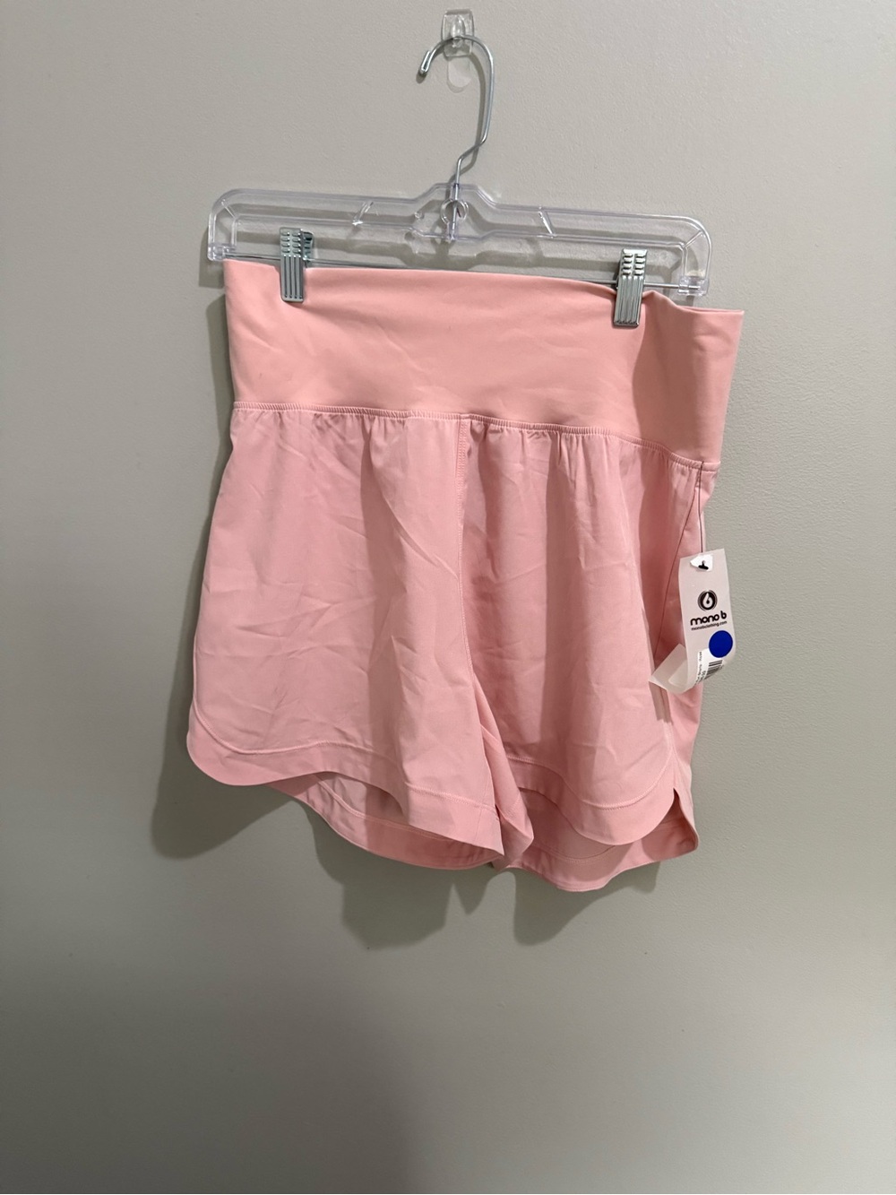 Pink High-Waist Athletic Skort with Built-In Shorts mono b size Large rose color
